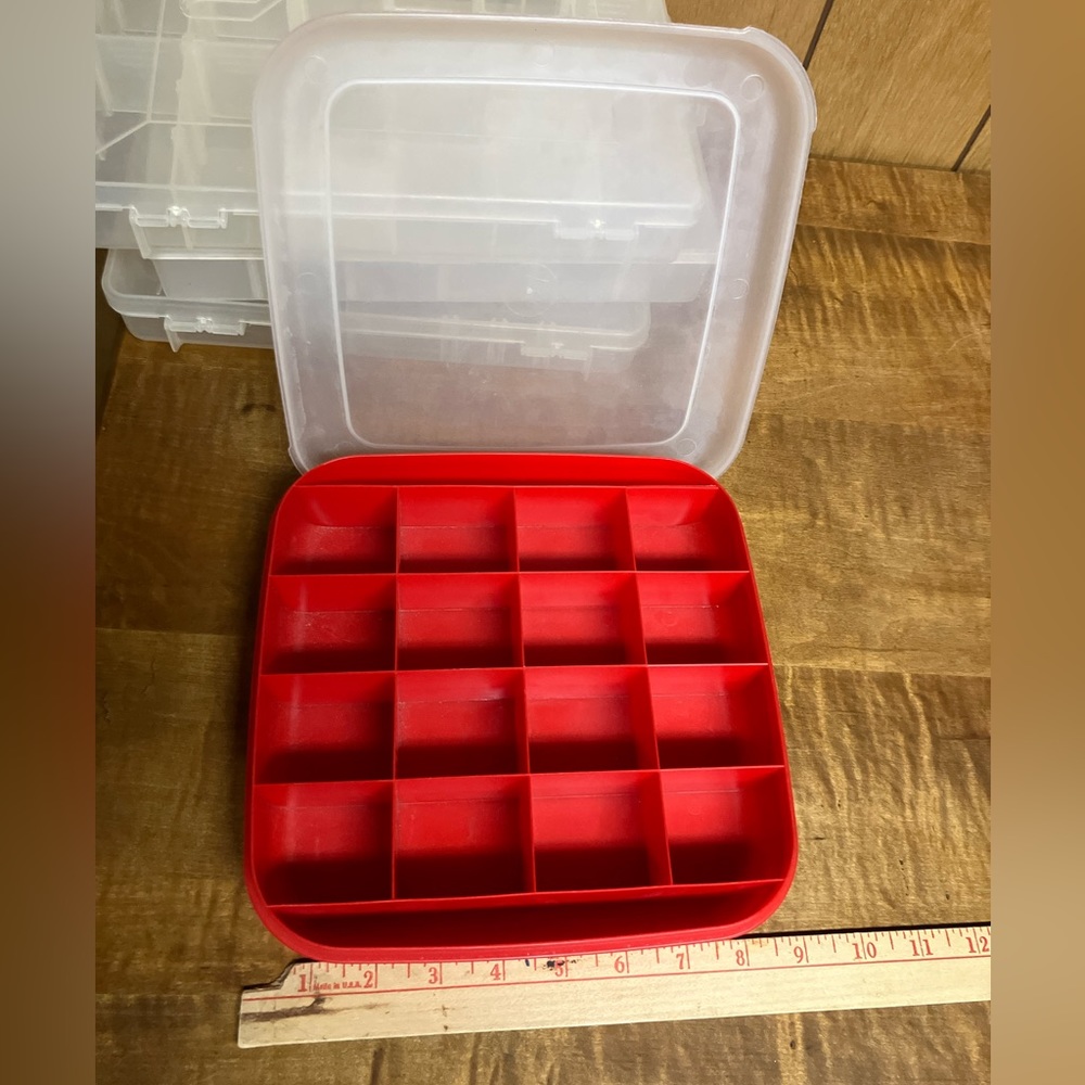 Red craft organizer